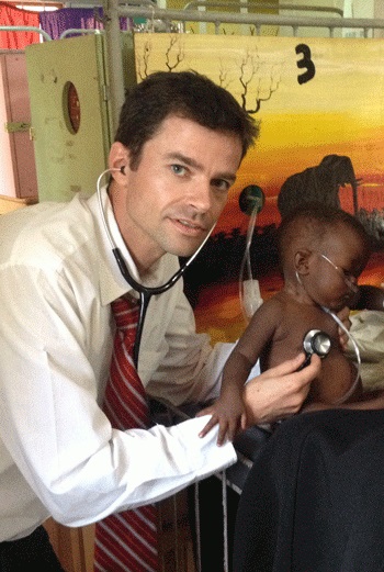 Michael Hawkes (Stollery Children’s Hospital) at work in Africa