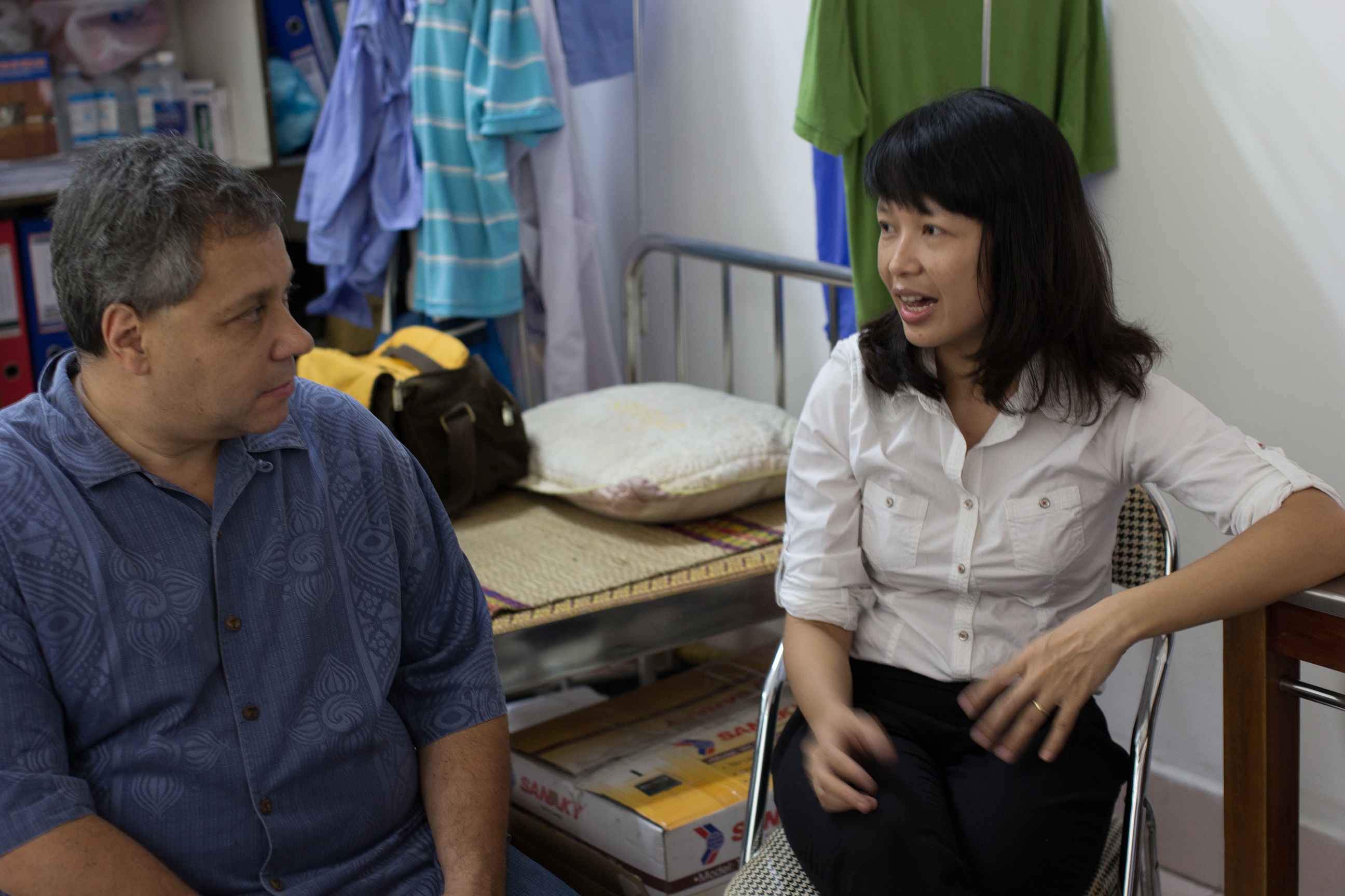 Lan Vu with Peter A. Singer from GCC during a visit to Vietnam 