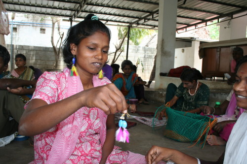 Banyan shared housing residents with health workers.