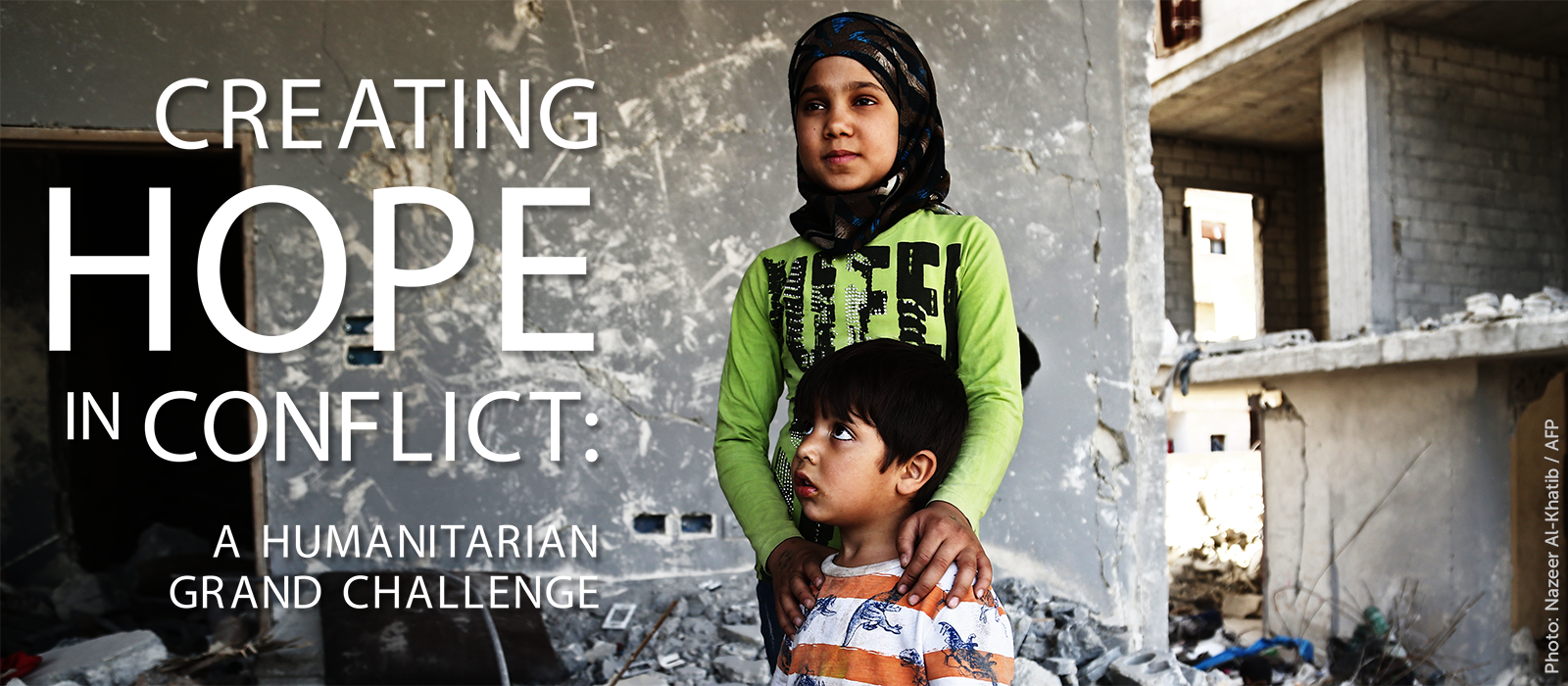 Banner: Creating Hope in Conflict: A Humanitarian Grand Challenge