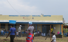 Patients waiting to be served at Mfangano Community Medical Centre (Mfangano Island)