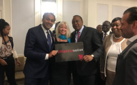 His Excellency President Uhuru Kenyatta endorses 160 Girls; New York City, October 2018