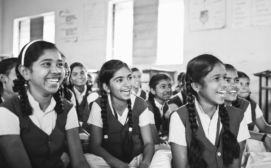 8th Standard students of Shivaji High School, during menstrual hygiene awareness session (Bhor, Maharashtra)