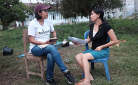 Interviewing housewives for The Perfect Fit Needs Assessment Survey in Ruteng, East Nusa Tenggara, Indonesia