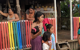 Giving love and support to the young ladies in the Amazon