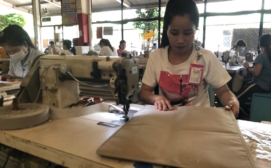 Pousung Female worker at work